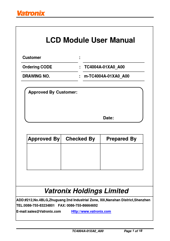 TC4004A-01XA0