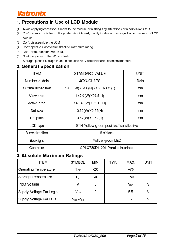 TC4004A-01XA0