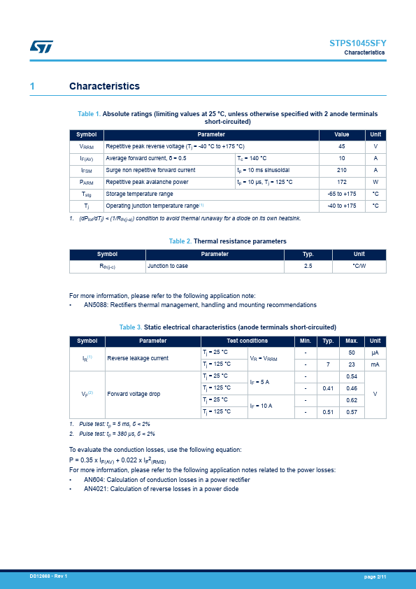 STPS1045SFY