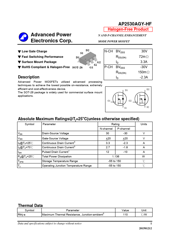 AP2530AGY-HF