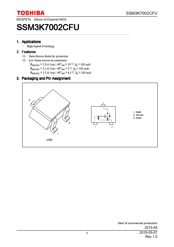 SSM3K7002CFU