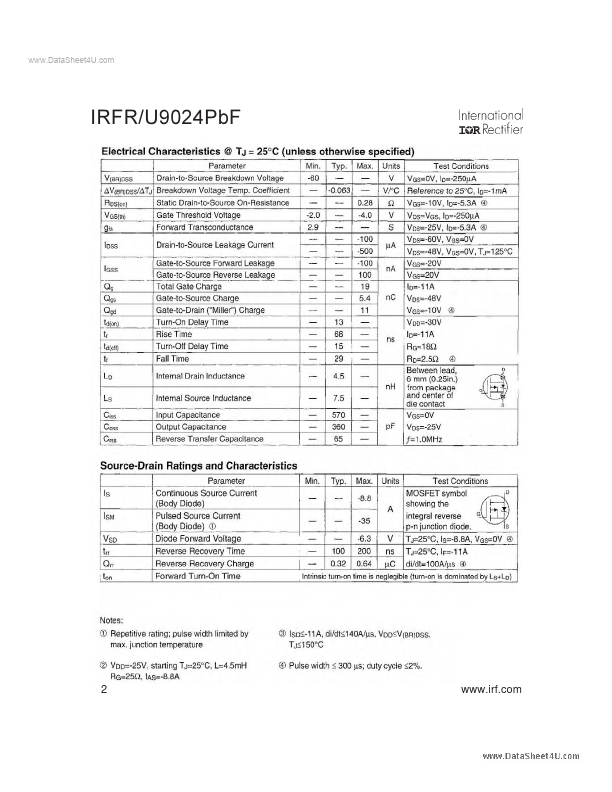 IRFR9024PBF