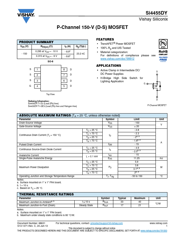 Si4455DY