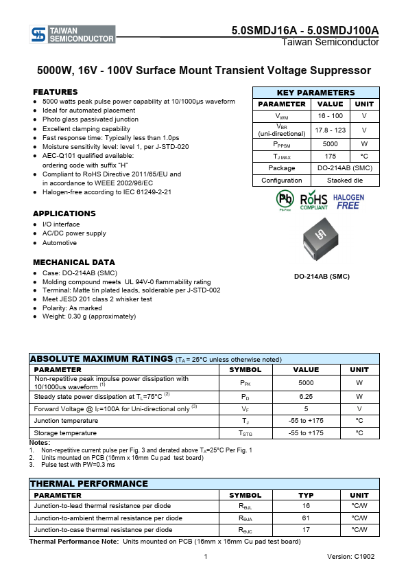 5.0SMDJ75A