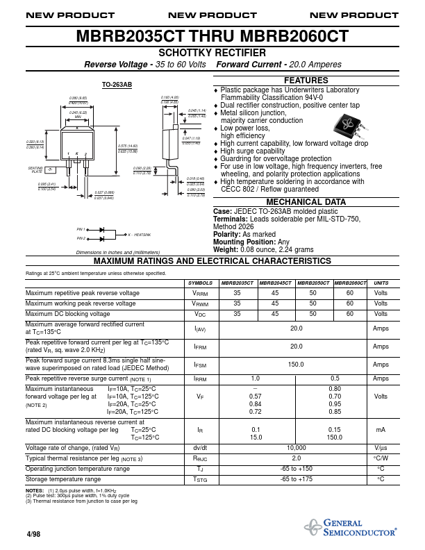 MBRB2035CT