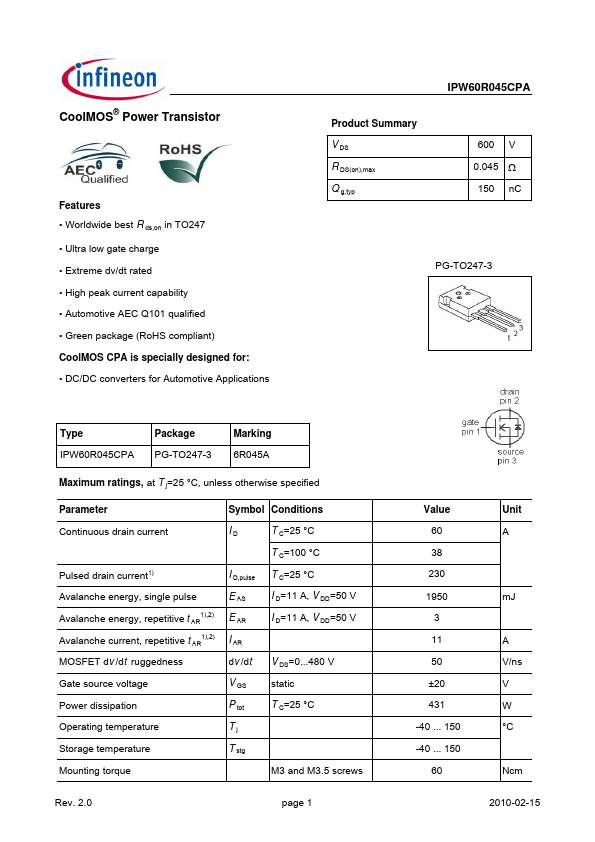 IPW60R045CPA