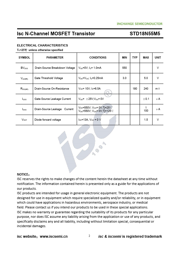 STD18N55M5