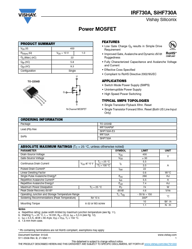 IRF730A