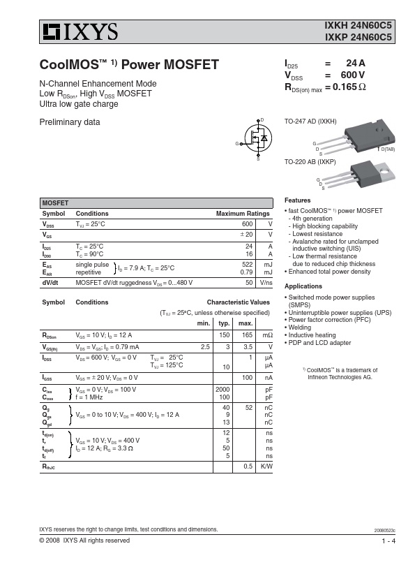 IXKH24N60C5