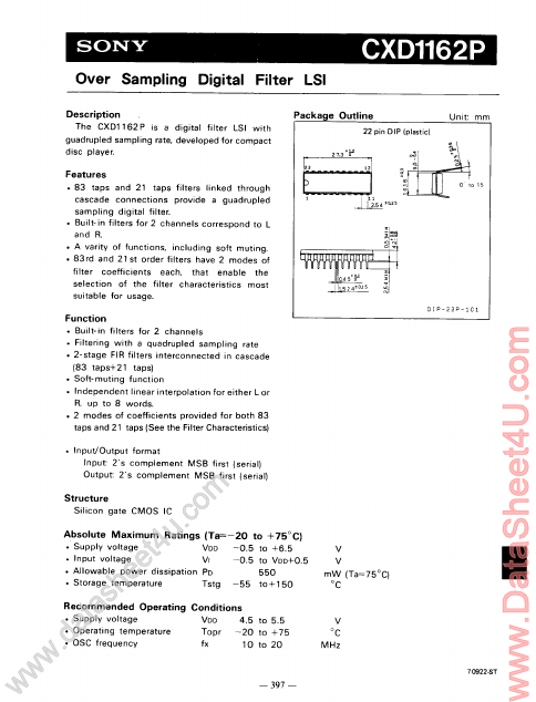 CXD1162P