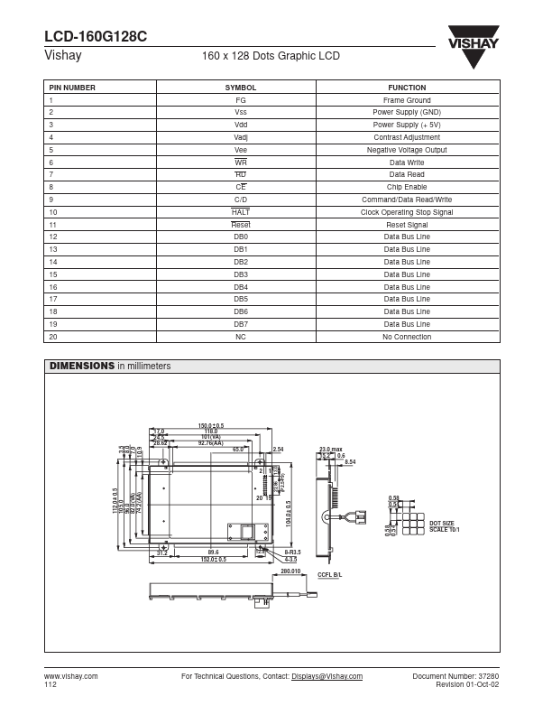 LCD160G128C