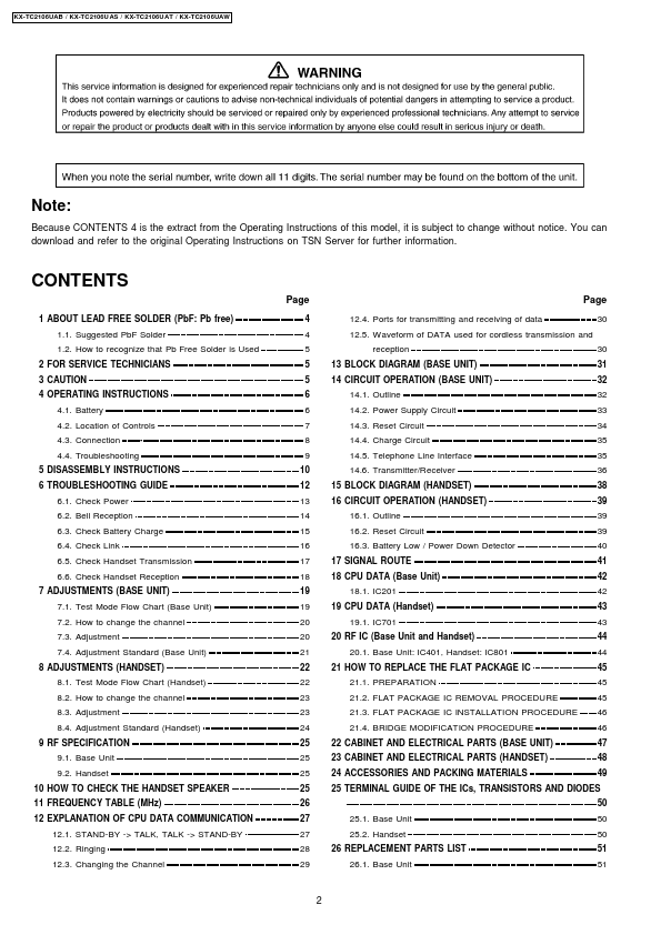 KX-TC2106UAS