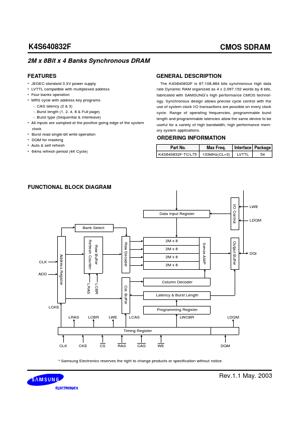 K4S640832F-TL75