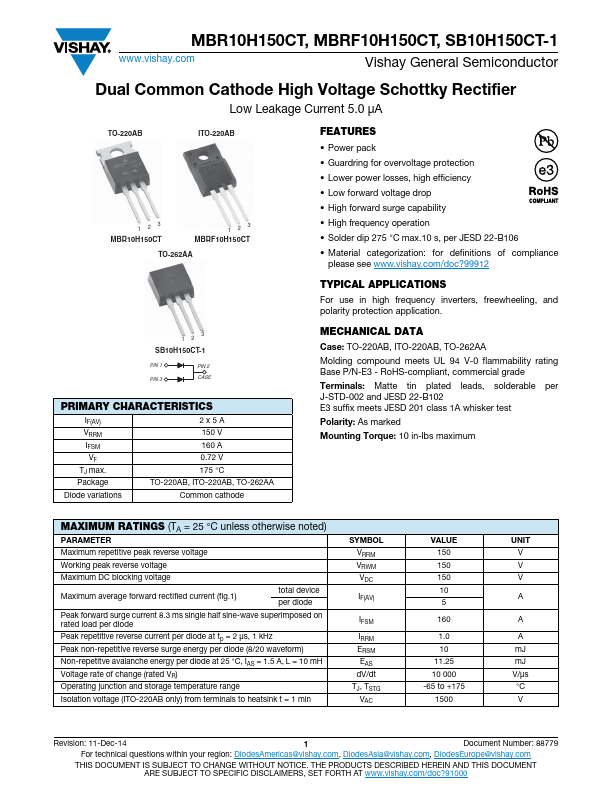 MBR10H150CT