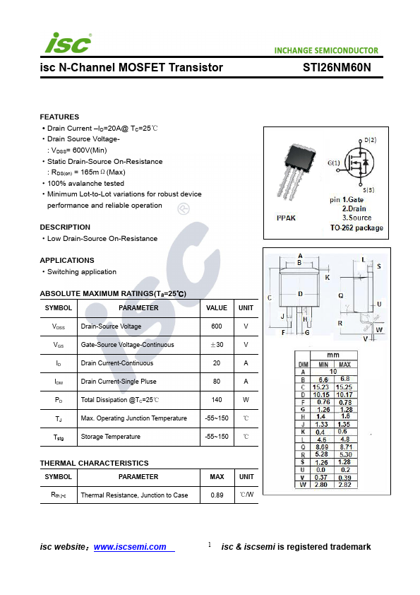 STI26NM60N