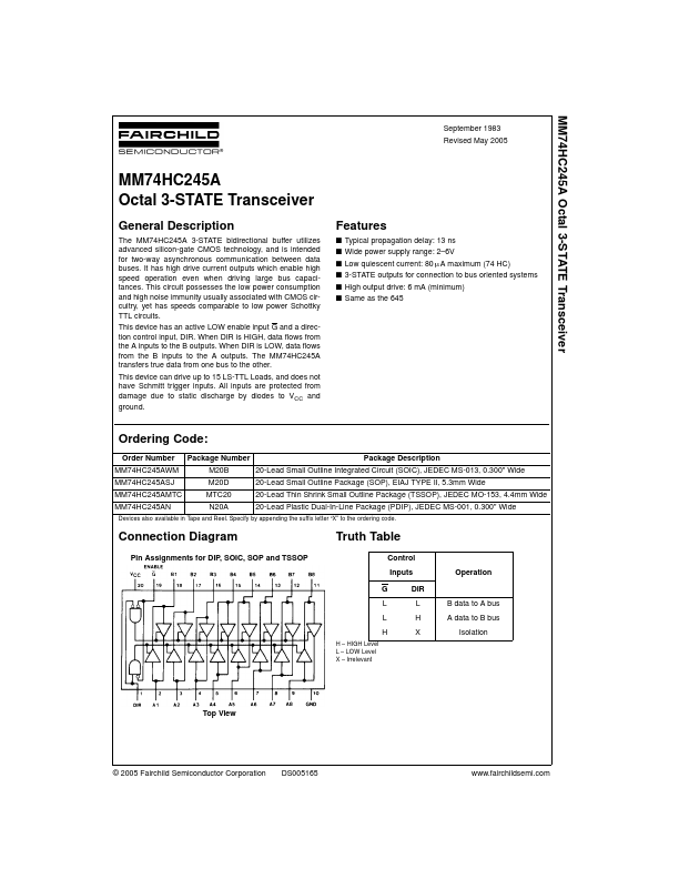 MM74HC245A