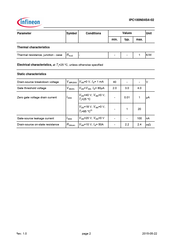 IPC100N04S4-02