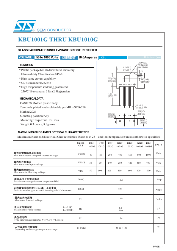 KBU1008G