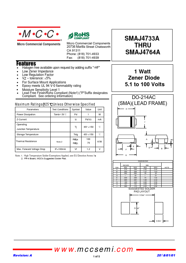 SMAJ4760A