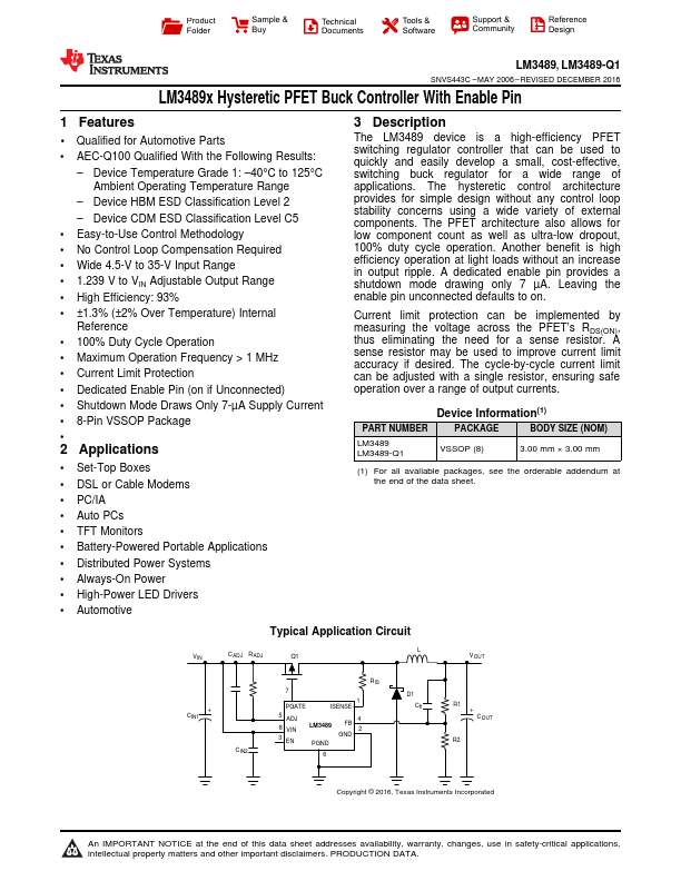 LM3489-Q1