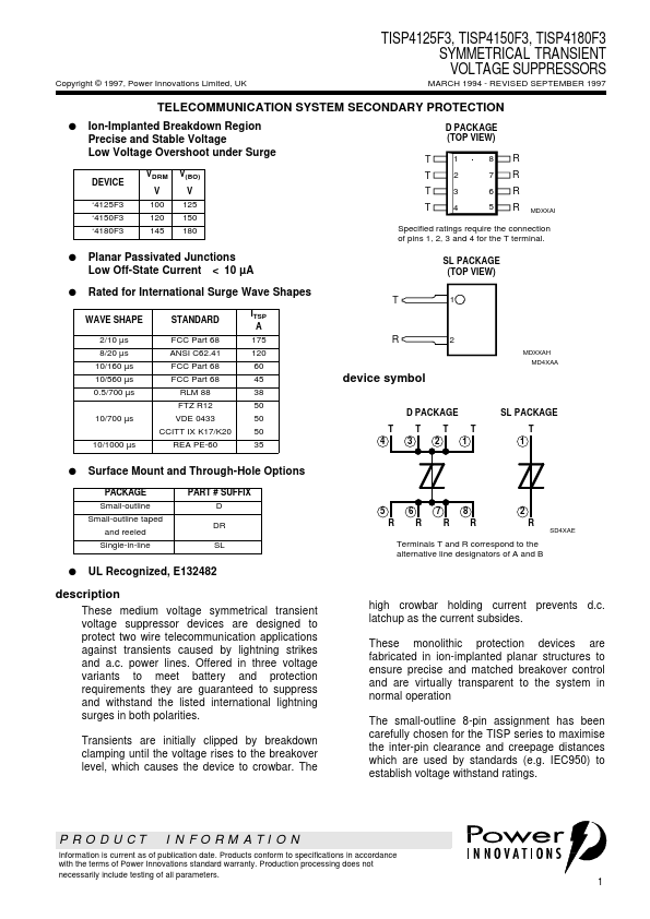 TISP4180F3