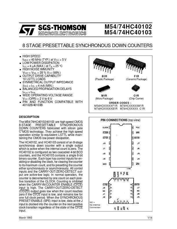 M74HC40102