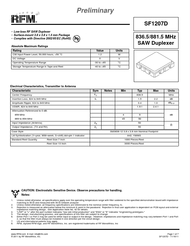 SF1207D