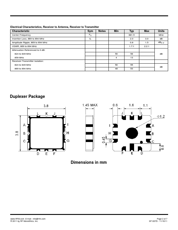 SF1207D