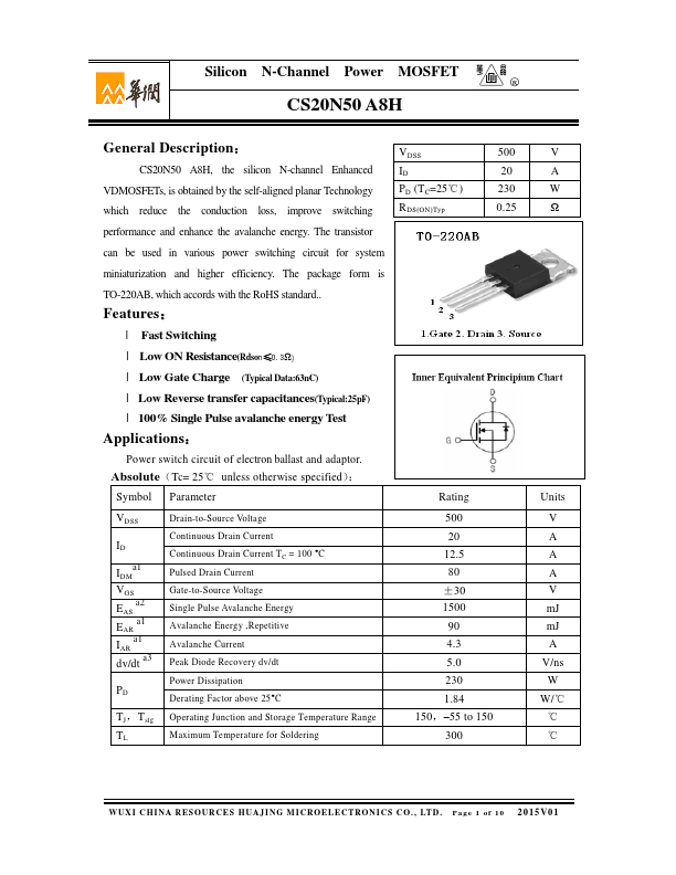 CS20N50A8H