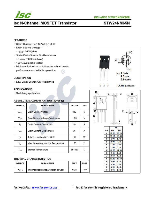 STW24NM65N