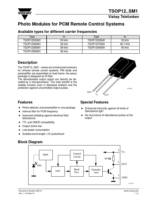 TSOP1240SM1