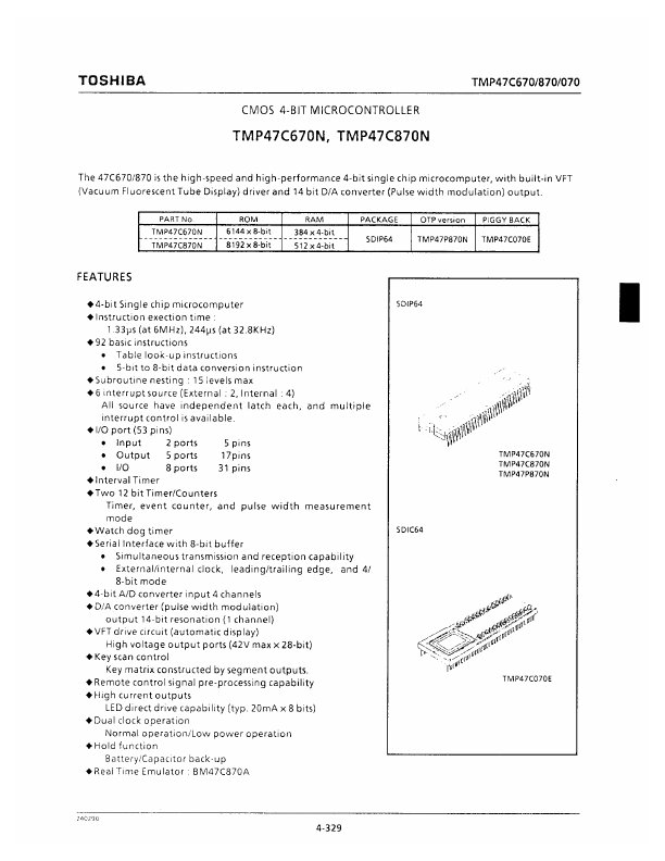 TMP47C870N