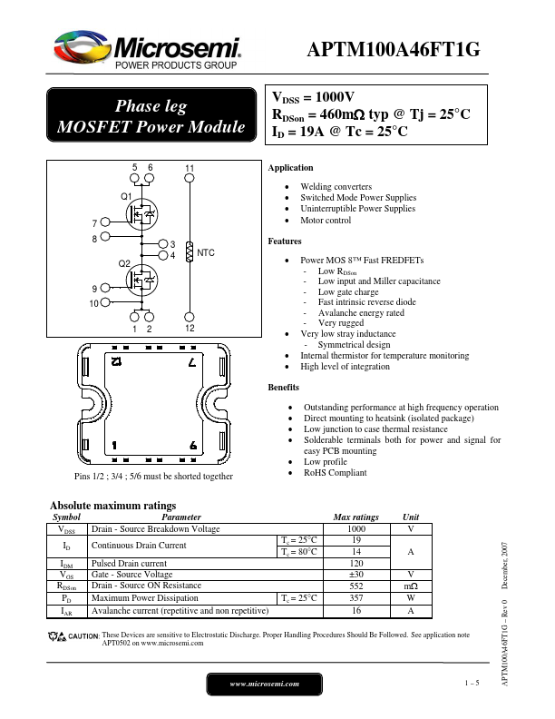 APTM100A46FT1G