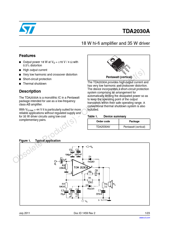 TDA2030AV