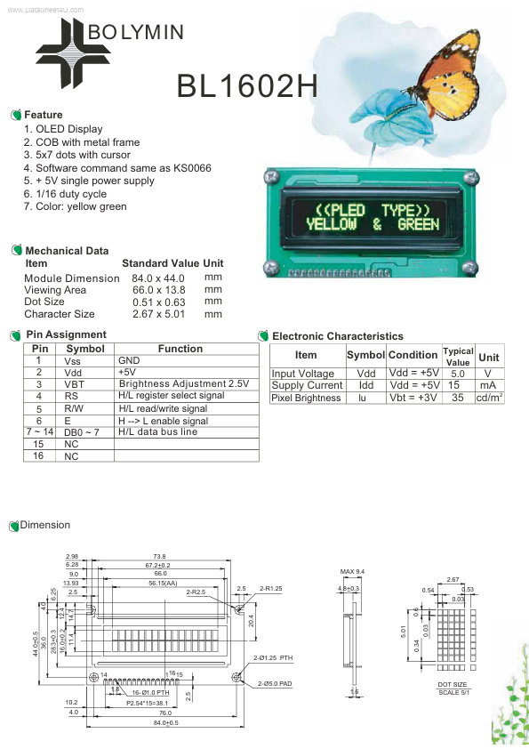 BL1602H