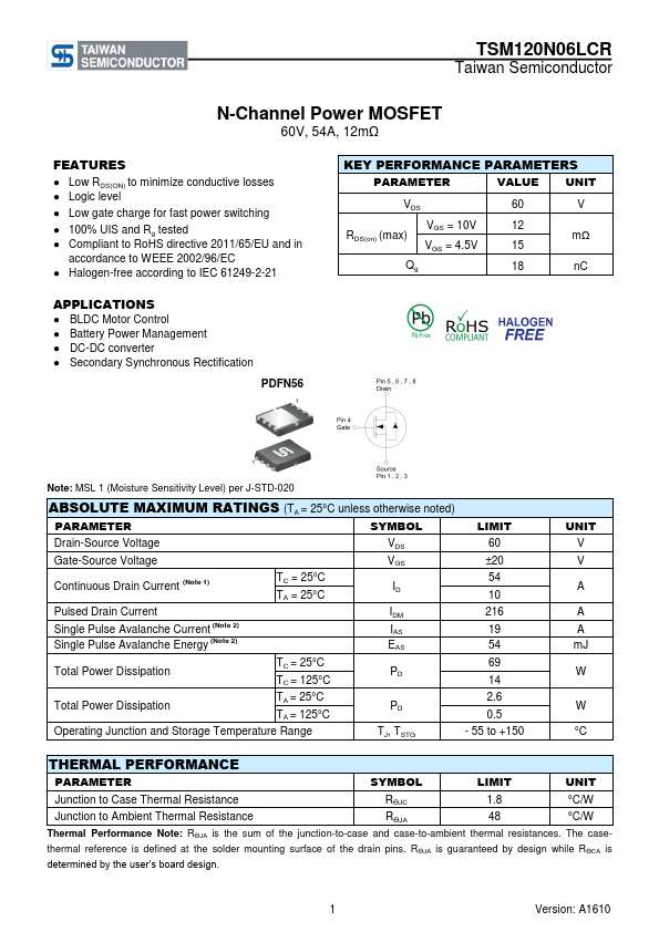 TSM120N06LCR