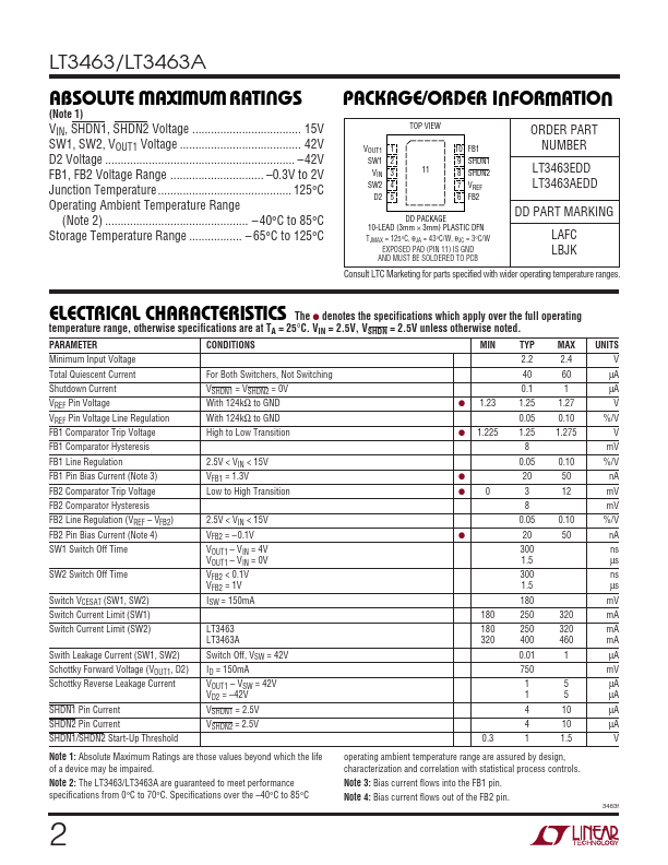 LT3463A