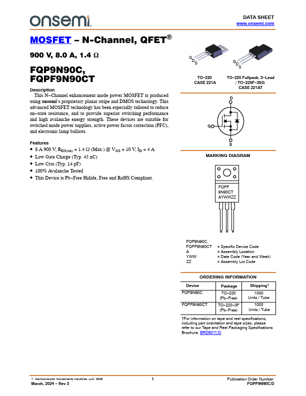 FQP9N90C