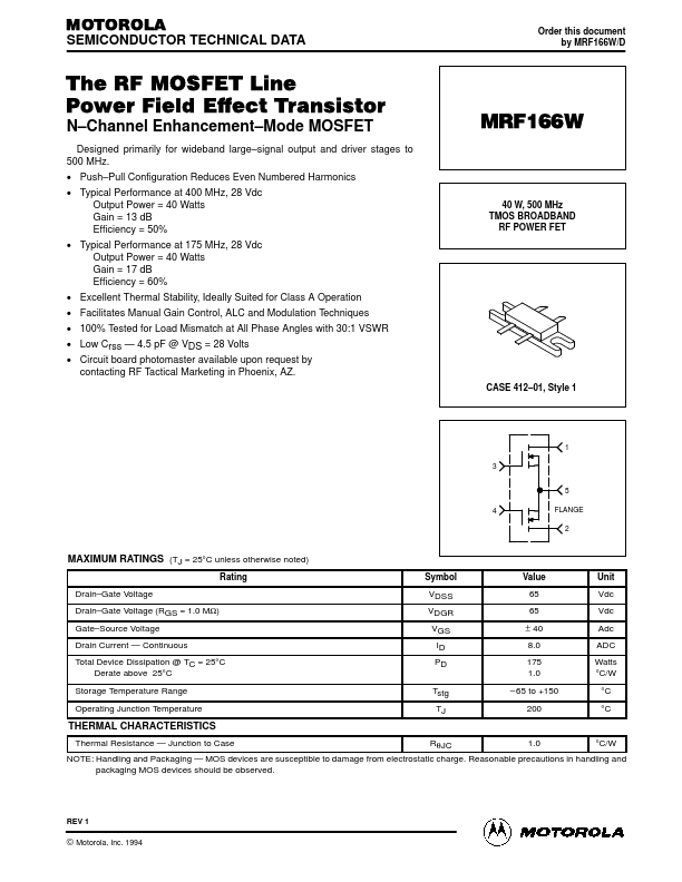 MRF166W