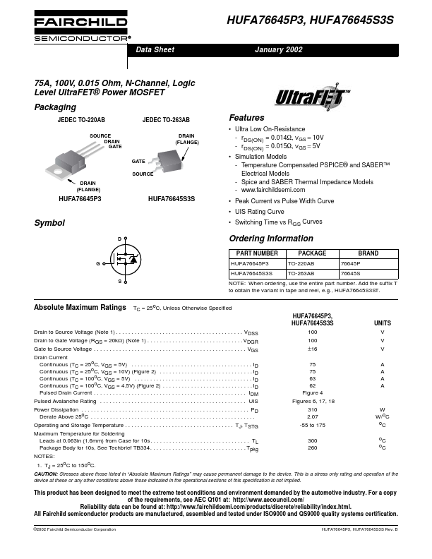 HUFA76645P3