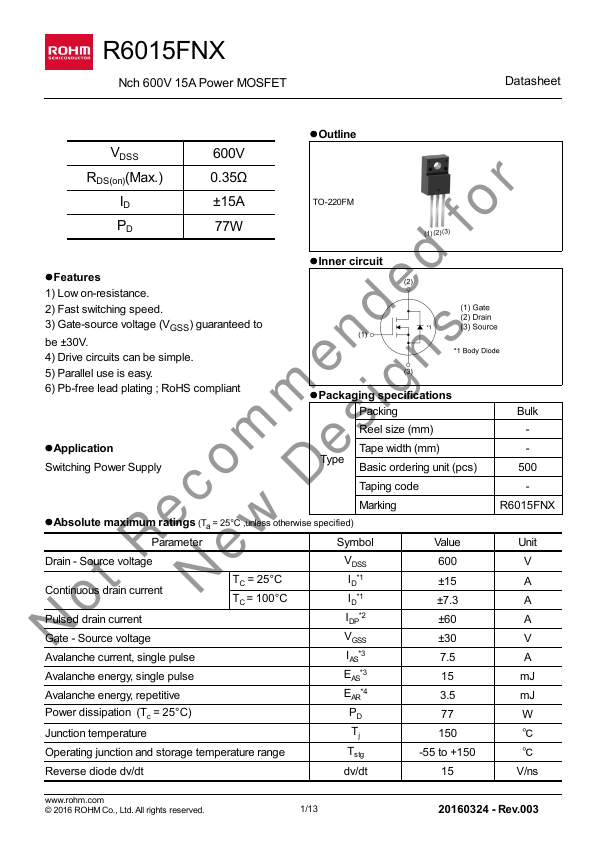 R6015FNX