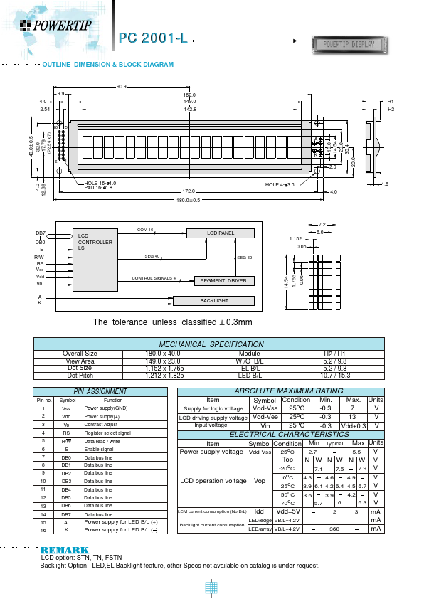 PC2001-L