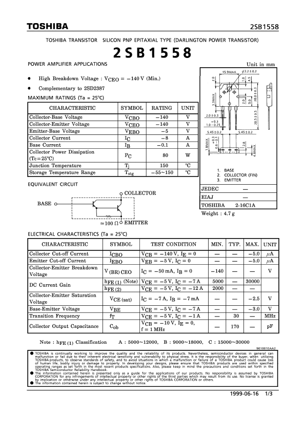 2SB1558