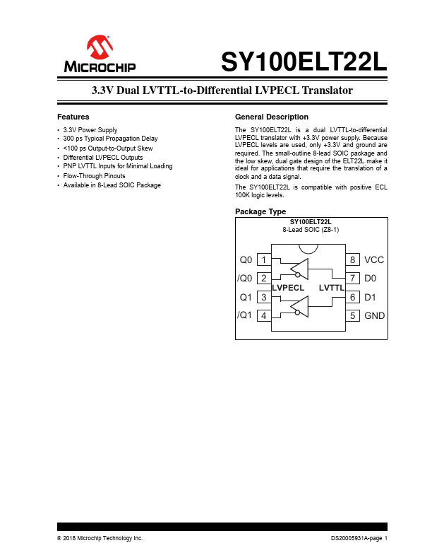 SY100ELT22L