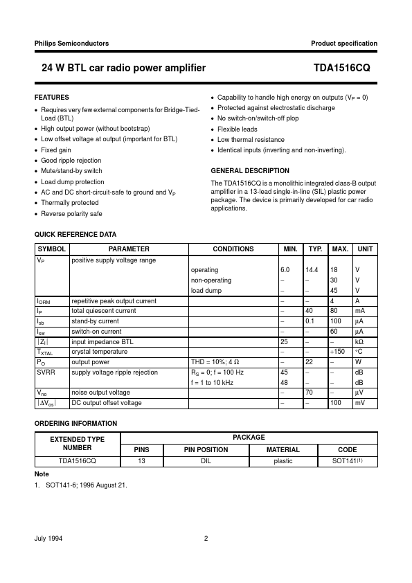 TDA1516CQ