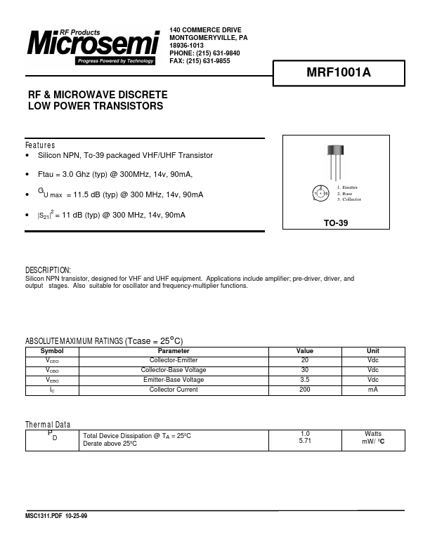 MRF1001A