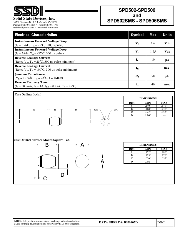 SPD503SMS