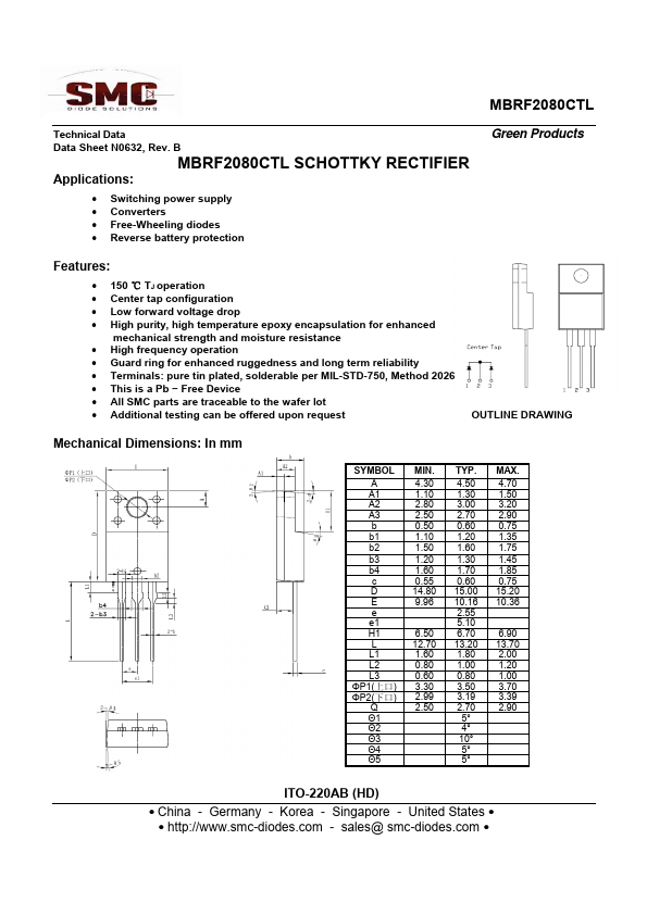 MBRF2080CTL