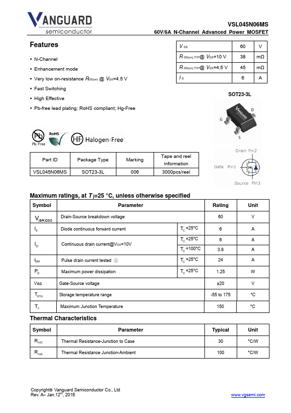 VSL045N06MS