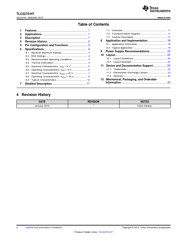 TLC2274-HT